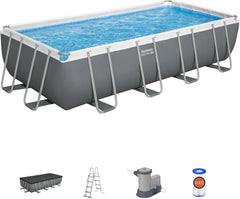 Steel Pro MAX 18' x 9' x 48"/5.49m x 2.74m x 1.22m Rectangular Pool Set